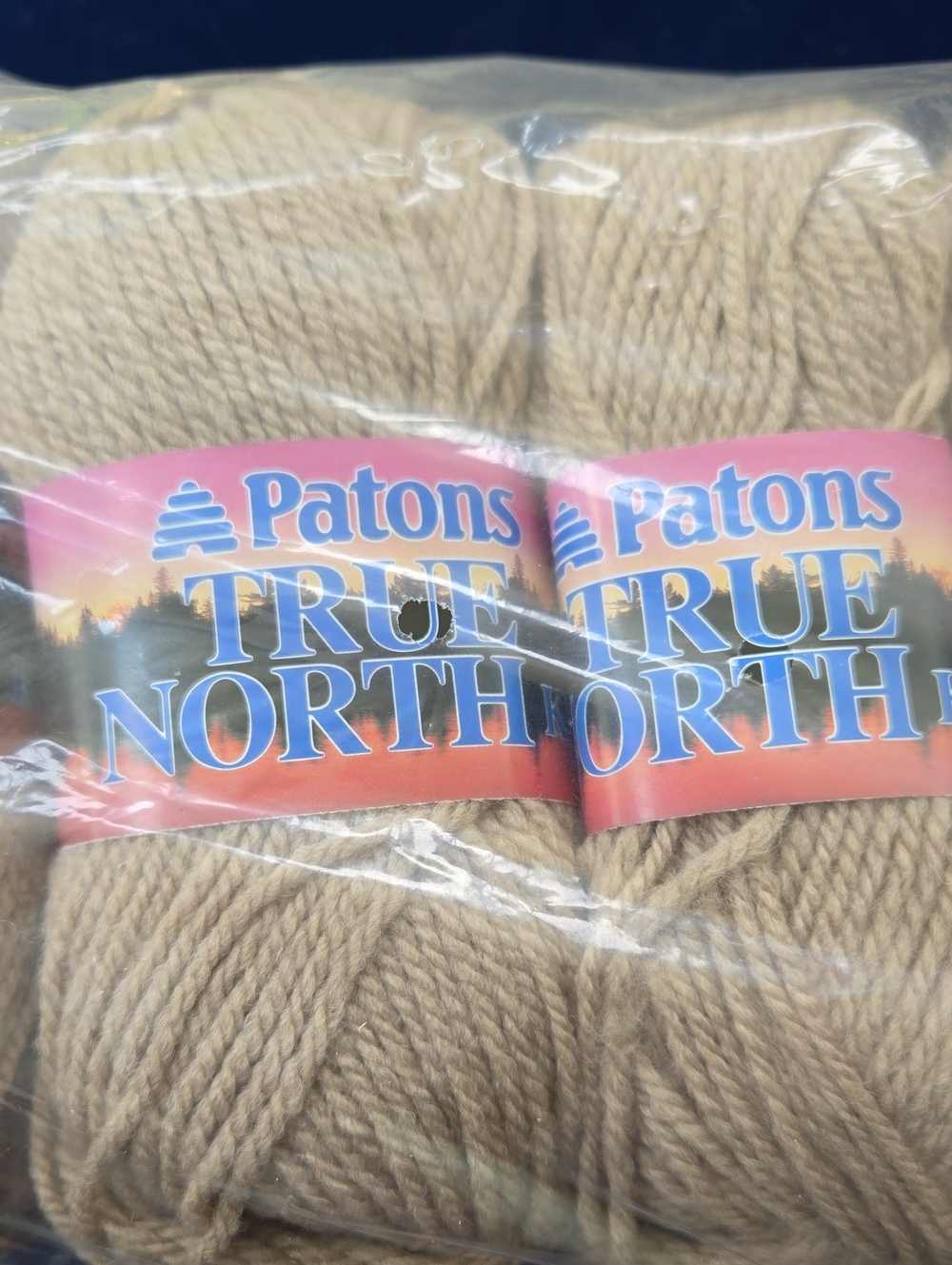 Patons True North Yarn in Beige 10 skeins